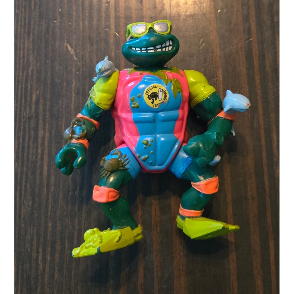 Playmates‎ Official Toonage Dude Turtle TMNT Action Figure 1990 Vintage